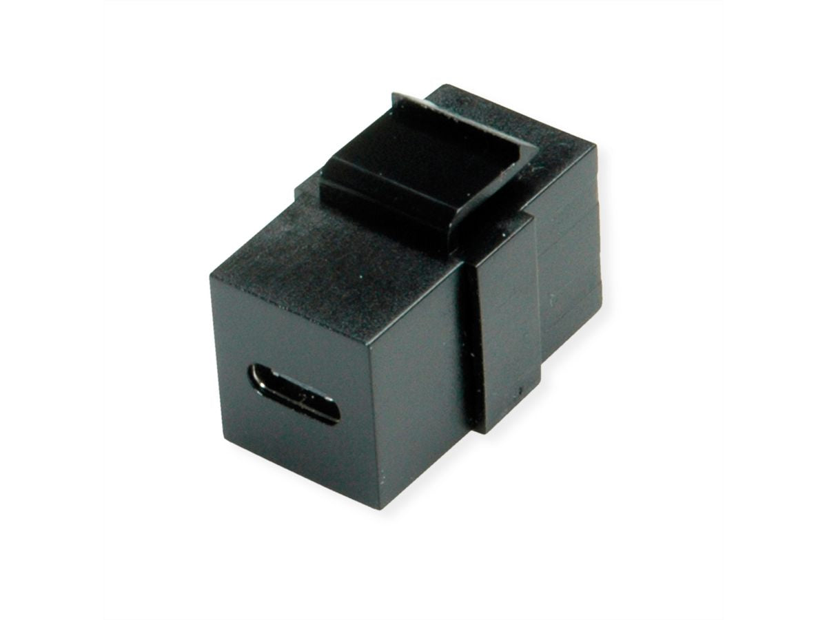 VALUE USB-Adapter USB-C auf USB-C (Buchse auf Buchse) – USB 3.2 Gen 2 (10 Gbit/s) – Schwarz