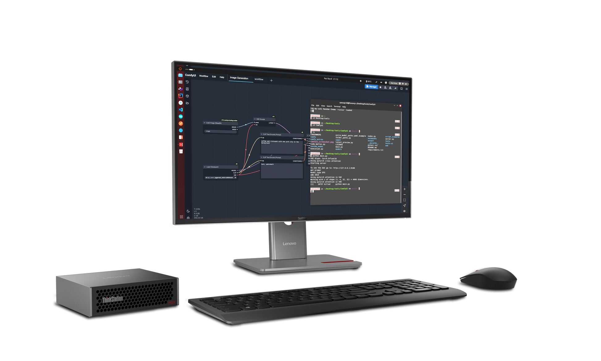 Lenovo ThinkStation PGX Micro – NVIDIA GB10, 128 GB RAM, 1 TB SSD, DGX OS
