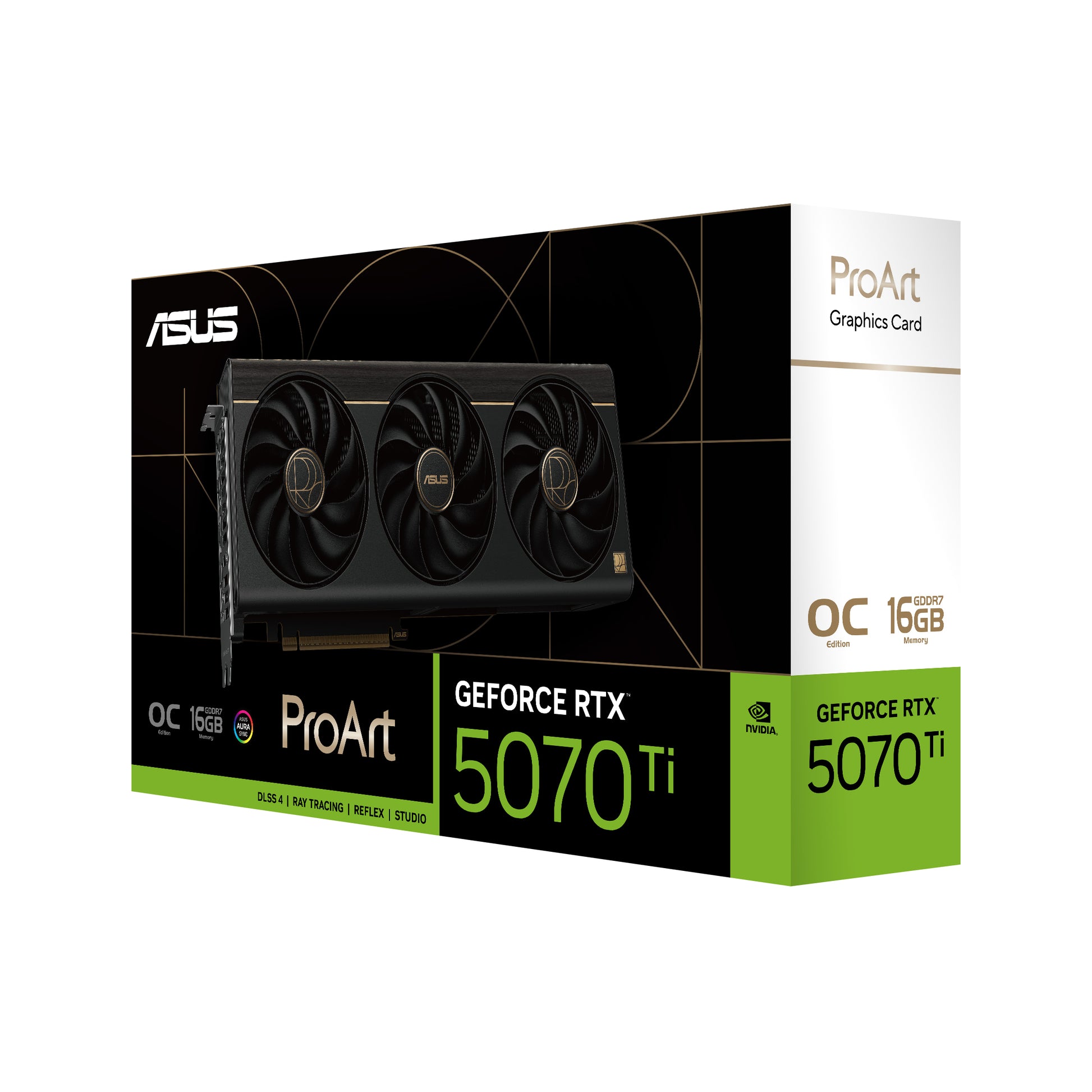 Asus ProArt RTX 5070 Ti O16G – NVIDIA GeForce RTX 5070 Ti, 16 GB GDDR7, PCIe 5.0