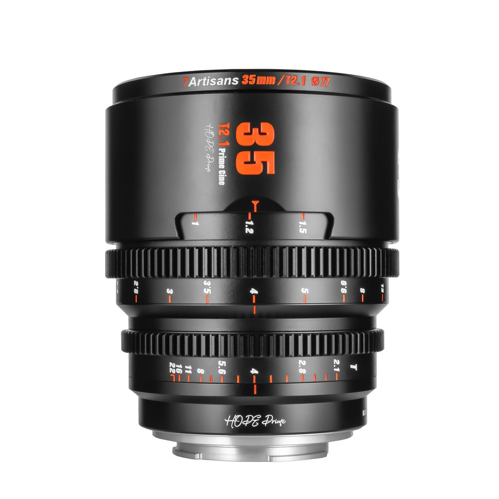 7Artisans 35T21B-X Objektiv – für Fujifilm X-Mount – 35 mm T2.1 – Super35, manuell