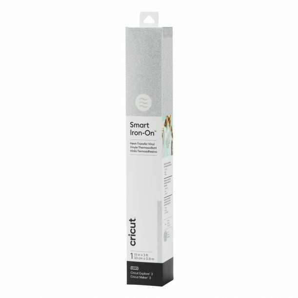 Cricut Aufbügelfolie Glitzer – Weiss – 330×910 mm – für Cricut Maker 3