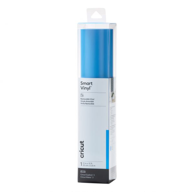 Cricut Vinylfolie ablösbar, matt, selbstklebend – hellblau – 33 × 366 cm – für Maker 3, Explore Air 3