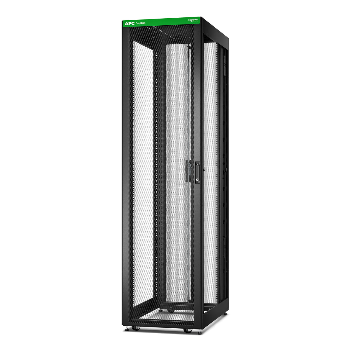 APC Easy Rack – 19" Netzwerkschrank 48U, abschliessbar, mit Rollen, 600 × 1000 × 2258 mm, schwarz