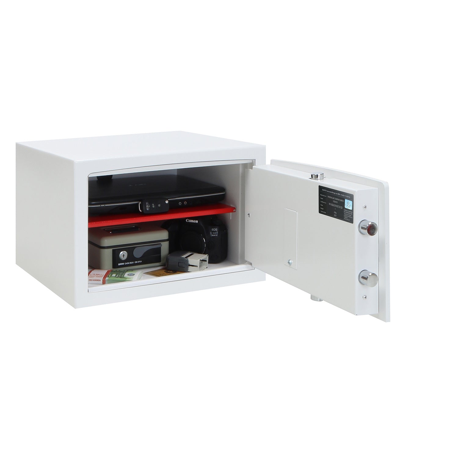 Phoenix Safe Co. Phoenix Tresor VENUS HS0672K – Schlüsselschloss – 29 l – Weiss