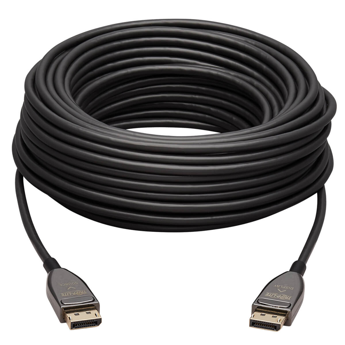 Tripp Lite DisplayPort Kabel DP 1.4 8K 60 Hz – 20 m – AOC, verriegelbar