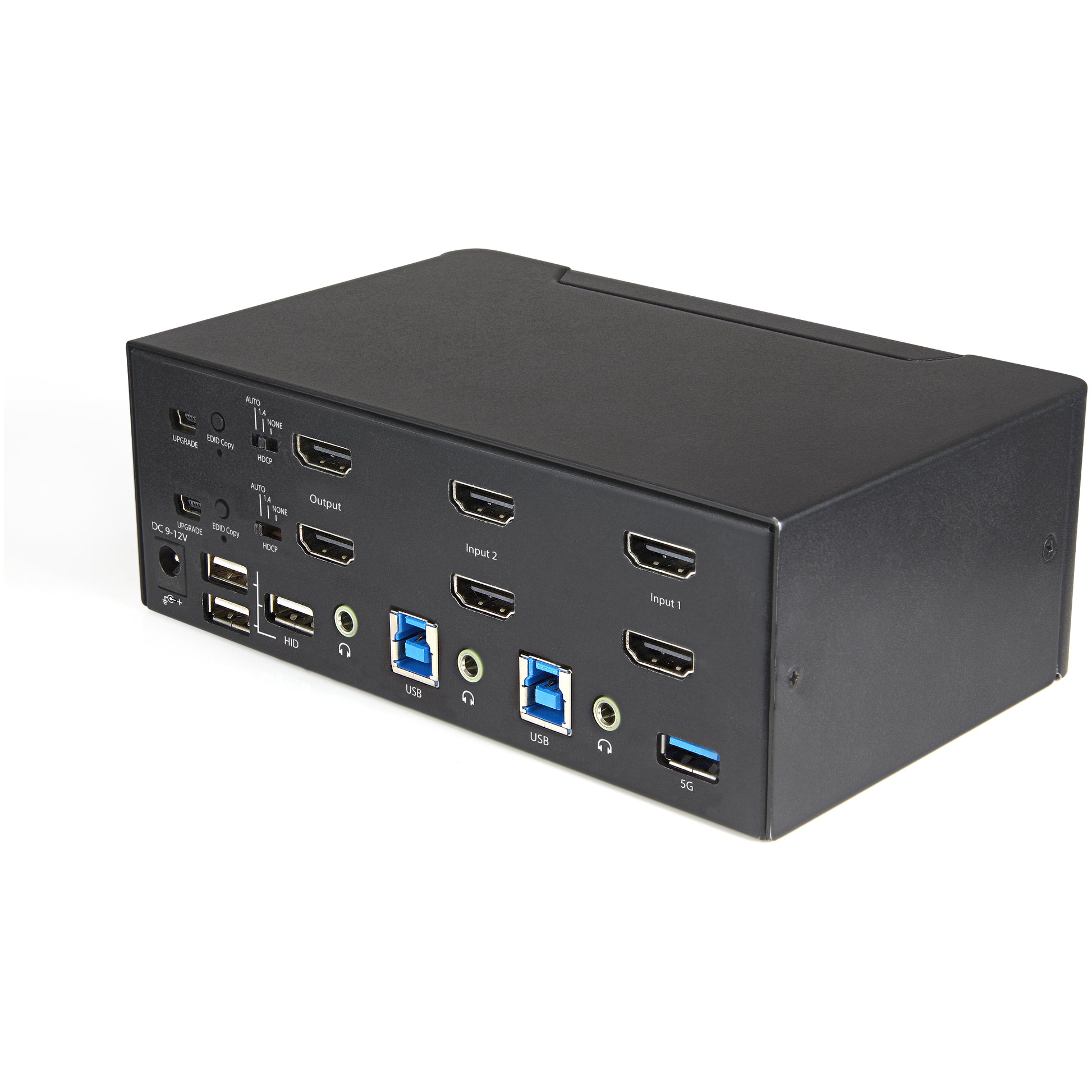 StarTech.com 2-Port HDMI KVM-Switch, Dual-View – 4K/60 Hz, USB 3.0-Hub, Audio