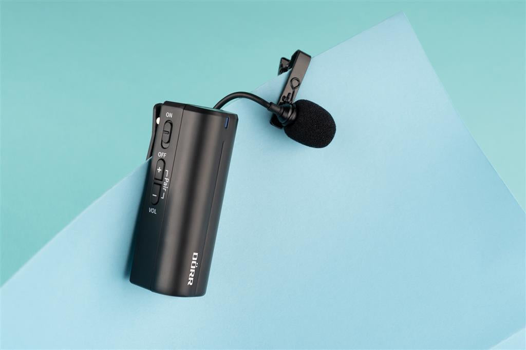 Dörr Clip-on Wireless AF-50 – Mikrofon-Set, Funk & USB-C, Kugel, Video, Schwarz