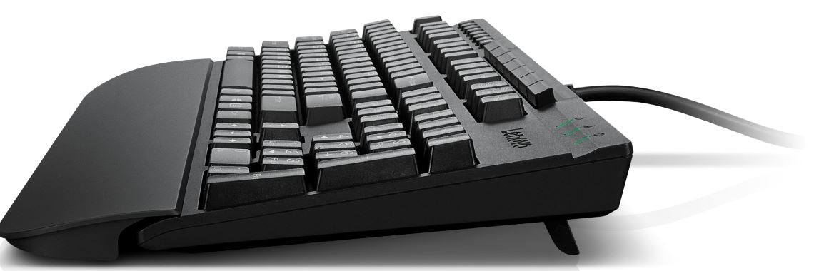 Lenovo Enhanced Performance Gen II – Tastatur – kabelgebunden, USB-A – QWERTY (Nordic) – mit Handballenauflage