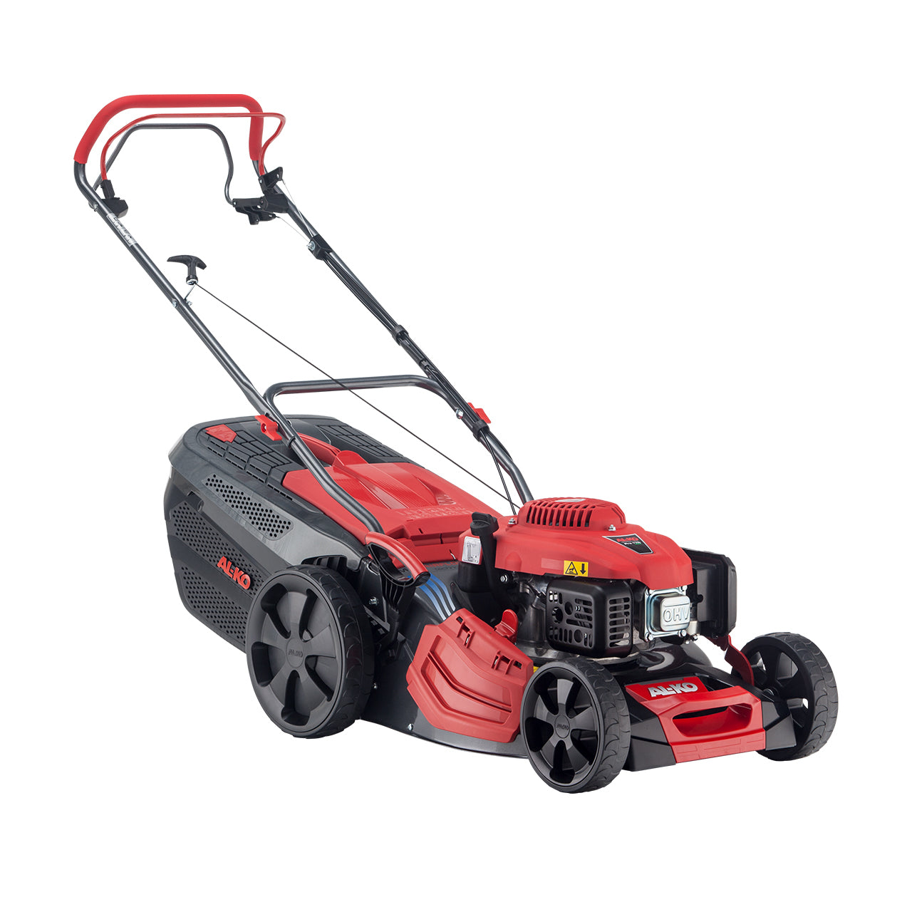 AL-KO Premium Schieberasenmäher 470 SP-A – Schnittbreite 46 cm, Hubraum 166 cm³, Grasfangkorb 70 l