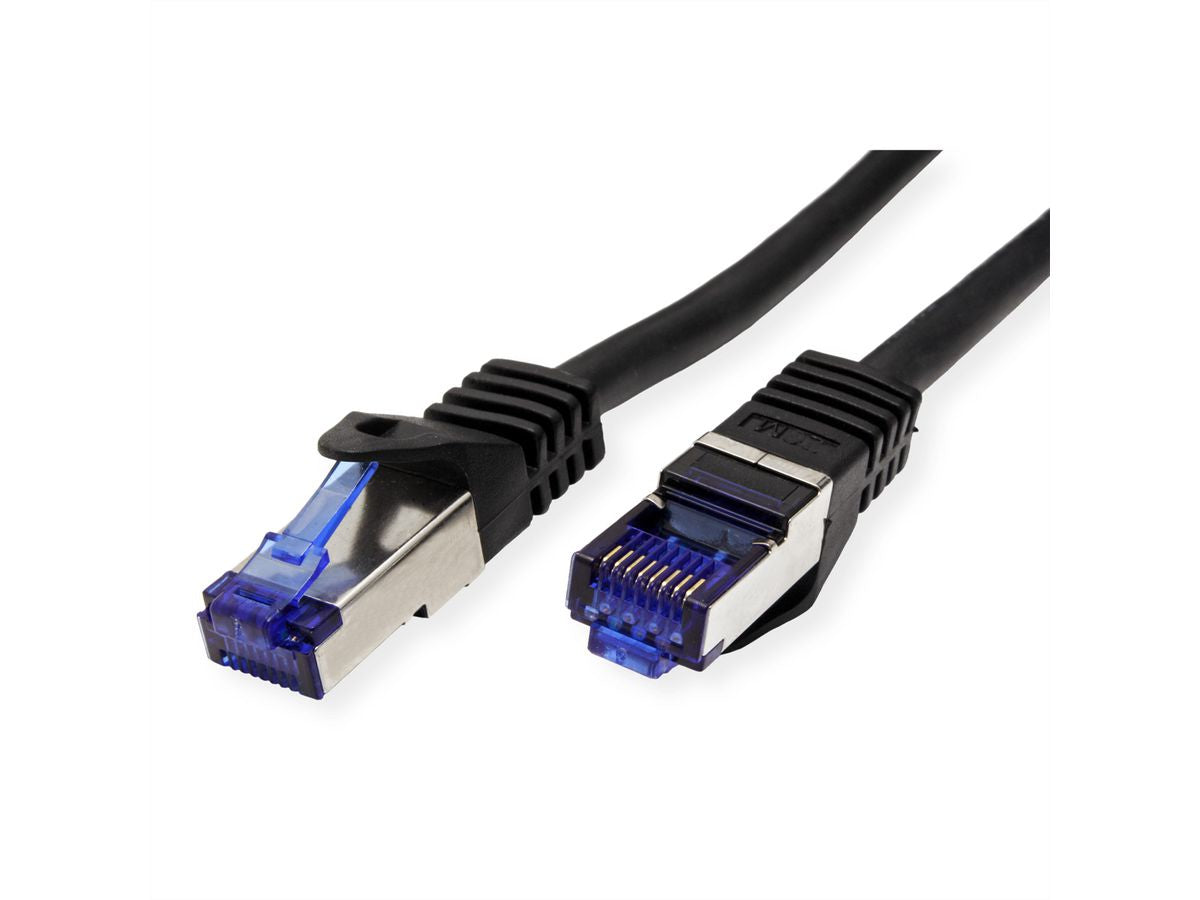 VALUE Outdoor-Patchkabel – Cat6a S/FTP, 30 m, Schwarz, RJ‑45