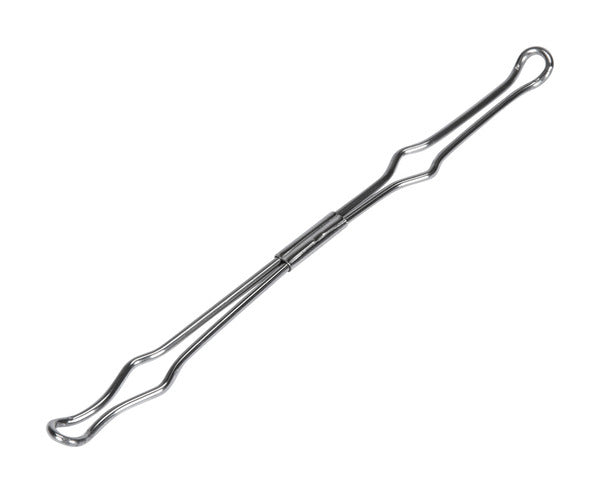 Biella Niederhalter für Ringbücher, Bügelabstand 80 mm, für Mechaniken bis Ø 50 mm – silber, 10er-Pack