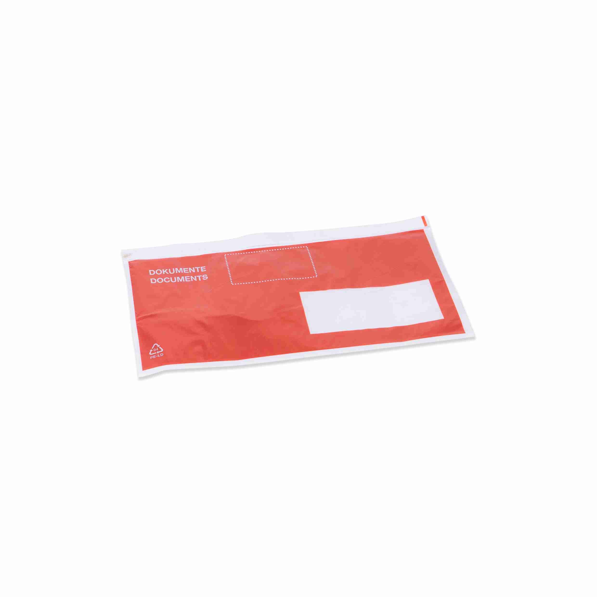 Model Dokumententasche C6/5, Fenster rechts, Folie, rot – 1 Pack (250 Stk.), ab 8 Pack