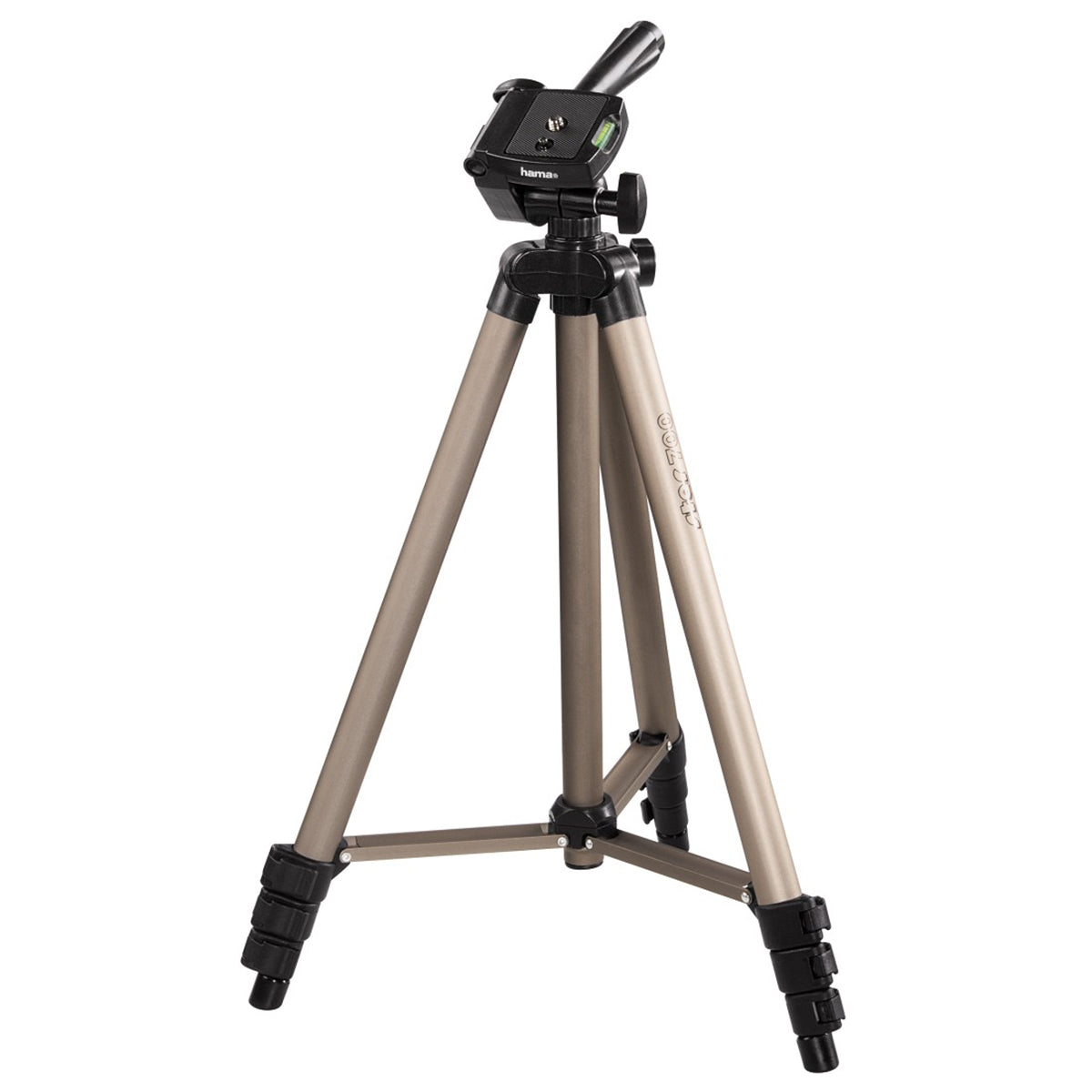 Hama Star 700 EF Digital Dreibeinstativ – 125 cm, 2,5 kg Traglast, Aluminium, 3-Wege-Kopf