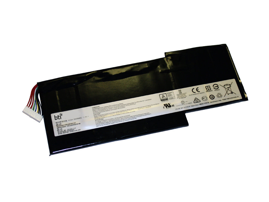 BTI Notebook-Akku – für MSI-Notebooks – 52,4 Wh, 11,4 V (3 Zellen) – Schwarz