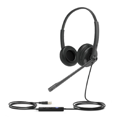 Yealink UH34 Office-Headset – On-Ear, Stereo, Kabel (USB), Schwarz
