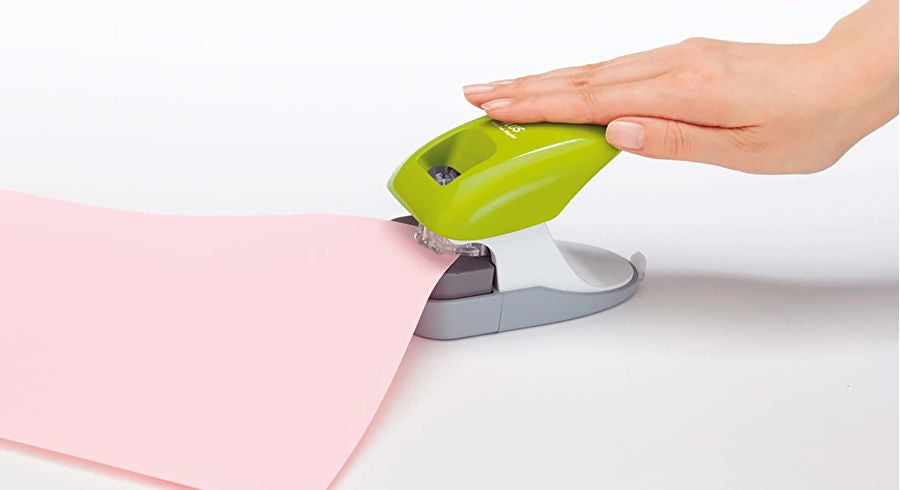 Wedo 127 3126111 – Hefter, 10 Blatt, klammerlos, grün