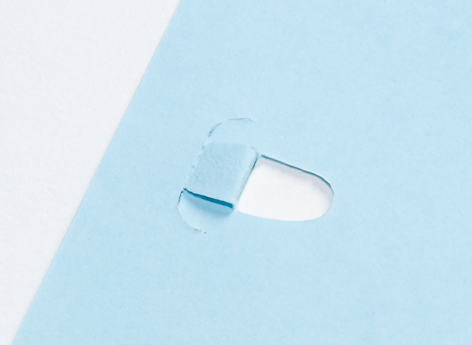 Wedo Hefter, 10 Blatt, klammerlos, blau