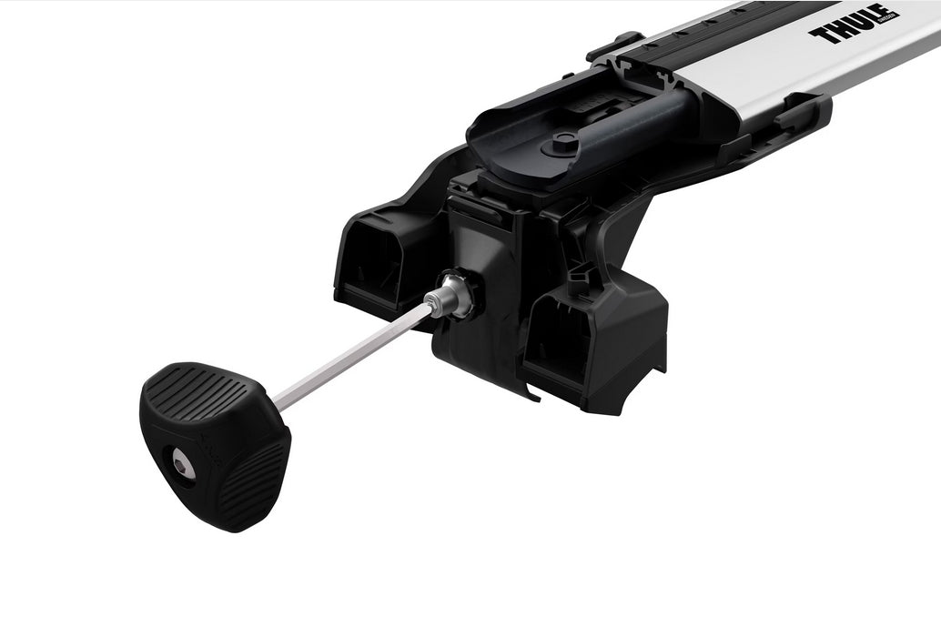Thule Dachträger-Kit 720600 Edge Flush Rail – mit Schlössern – für Flush-Rail-Systeme – bis 75 kg – schwarz