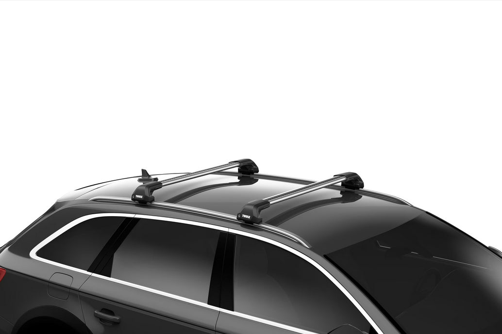 Thule Dachträger-Kit 720600 Edge Flush Rail – mit Schlössern – für Flush-Rail-Systeme – bis 75 kg – schwarz
