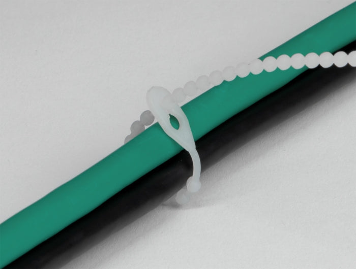 DeLOCK Kabelbinder 120×3,6 mm, 100er-Pack, wiederverwendbar – schwarz/weiss