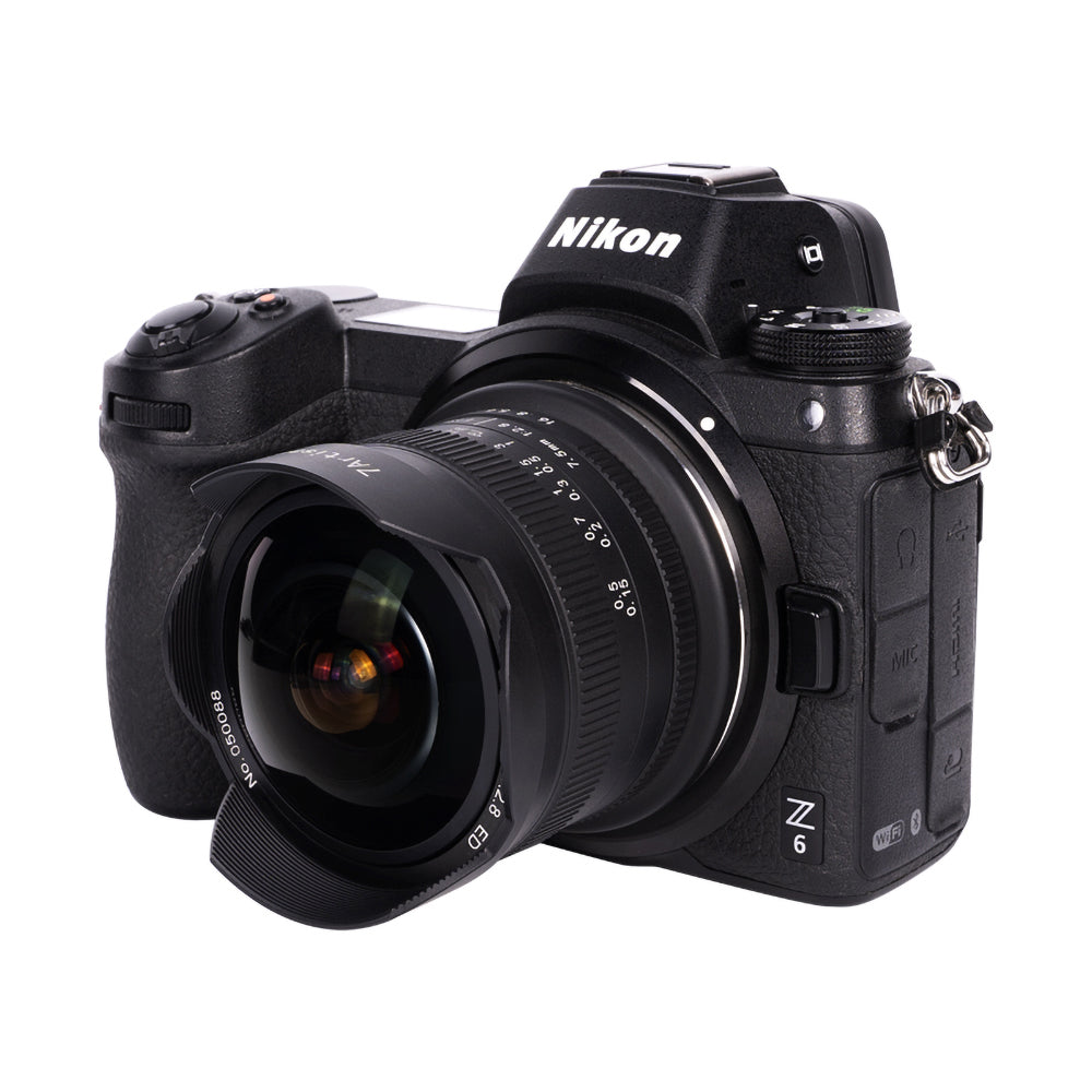7Artisans 7.5mm F2.8 MKII Objektiv – 7,5 mm f/2.8, Fisheye – für Fujifilm X-Mount – Schwarz
