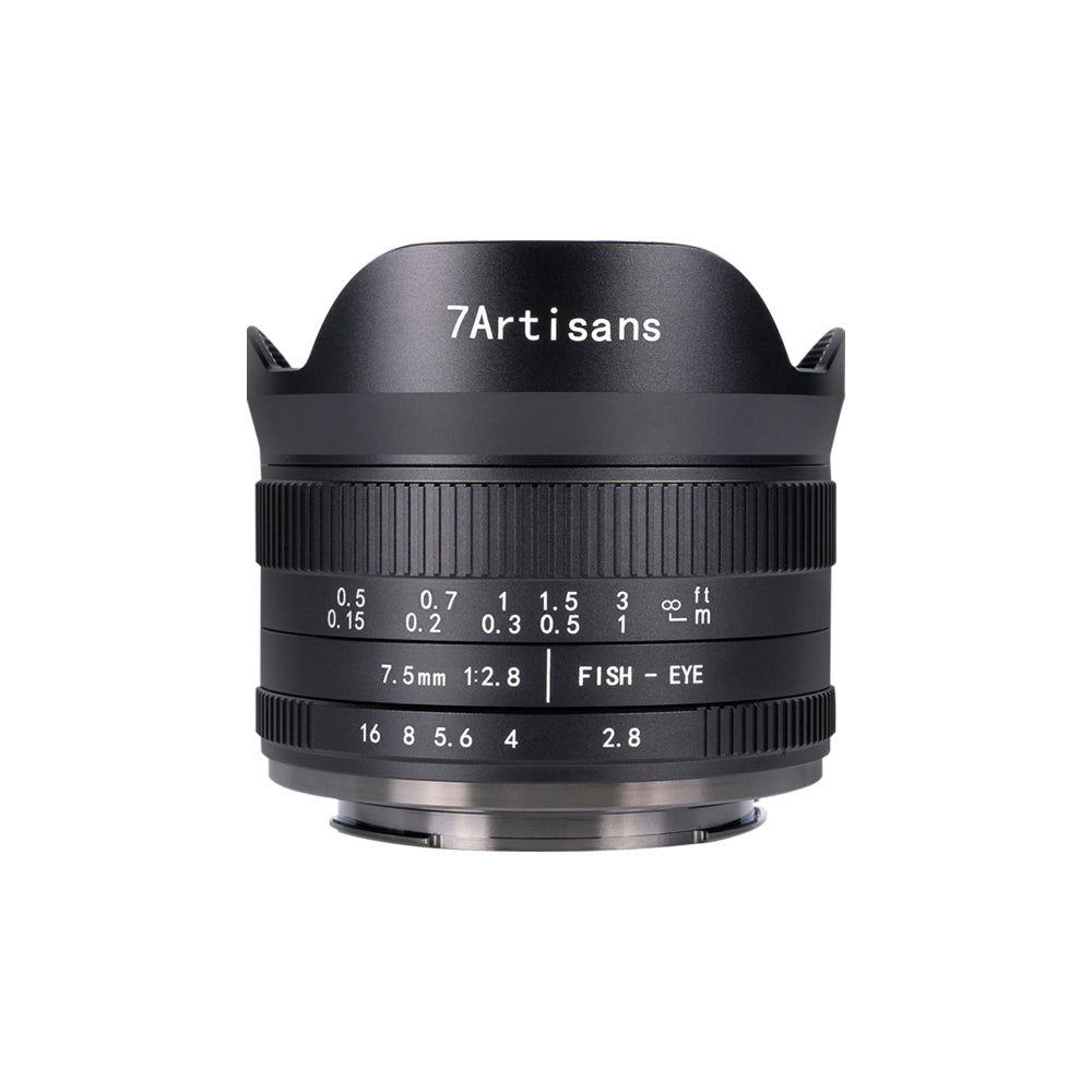 7Artisans 7,5mm F2.8 MKII MFT-Bajonett Objektiv – 7,5 mm f/2.8 – für Micro-Four-Thirds (MFT)