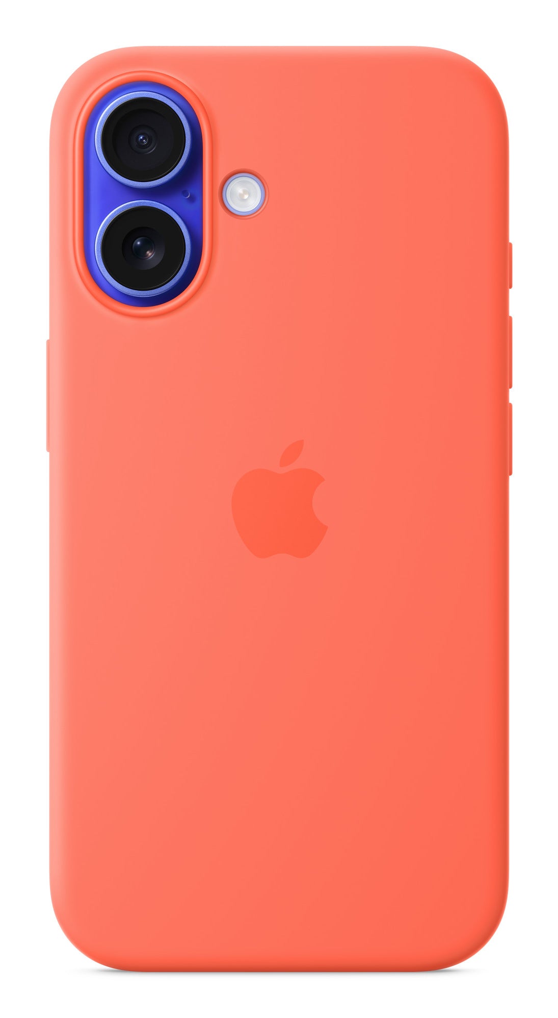 Apple Backcover – für Apple iPhone 16, MagSafe, Silikon+Mikrofaser, Orange