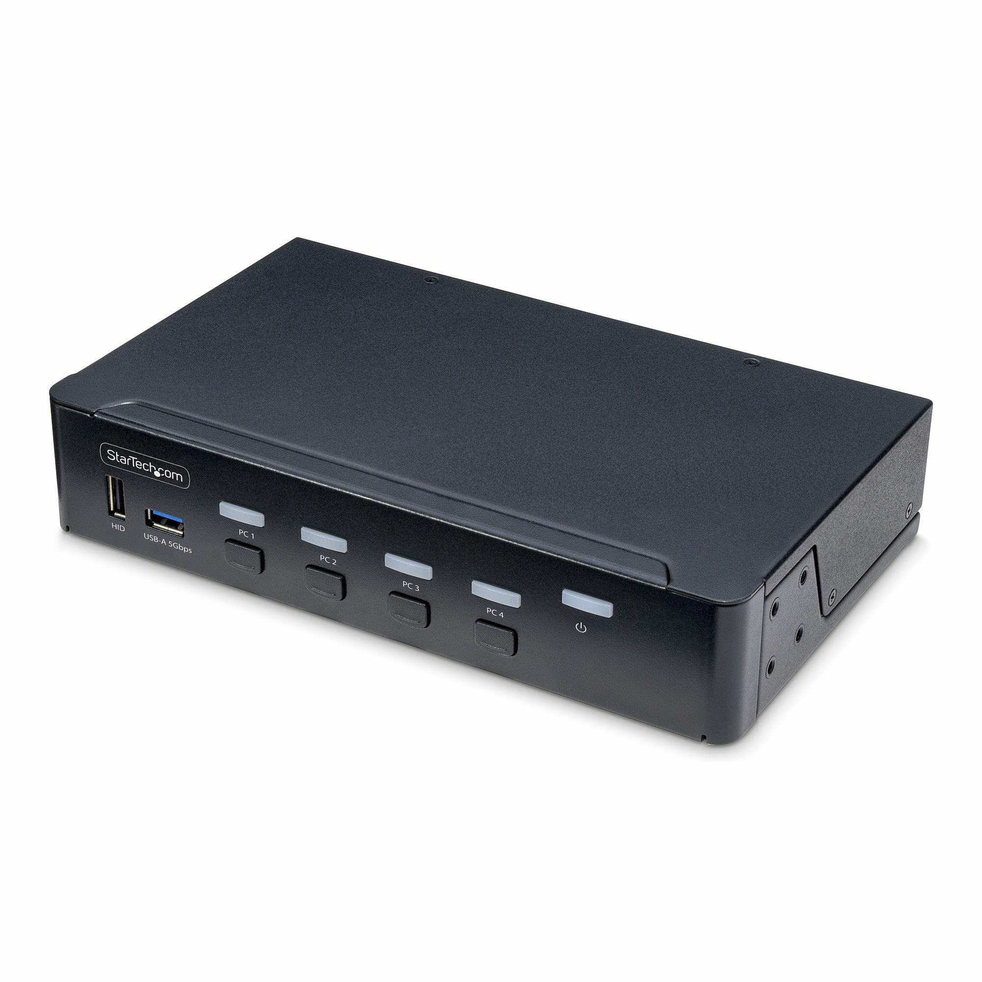 StarTech.com P4AD122 – 4-Port DP KVM-Switch – 4K/60 Hz, USB 3.0-Hub, Audio, Rack 1U