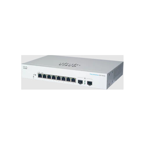 Cisco CBS220-8T-E-2G – Managed L2 Switch – 8× 1G, 2× SFP, 19", 1U