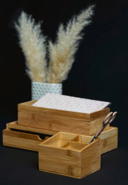 WENKO Aufbewahrungsbox Terra – 28×14×14 cm, Holz, freistehend, Braun