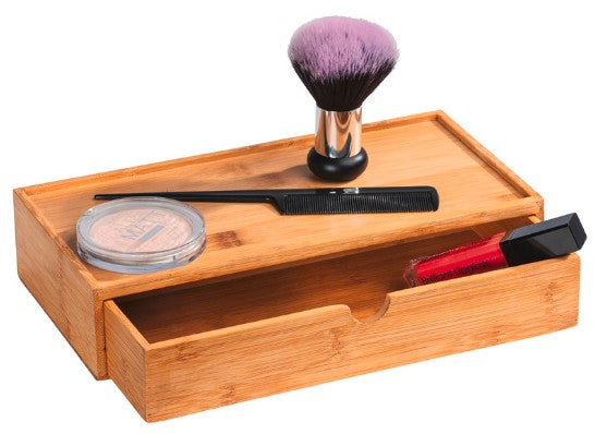 WENKO Aufbewahrungsbox Terra – 28×14×14 cm, Holz, freistehend, Braun