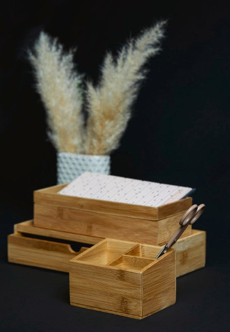 WENKO Aufbewahrungsbox Terra – 28×14×14 cm, Holz, freistehend, Braun
