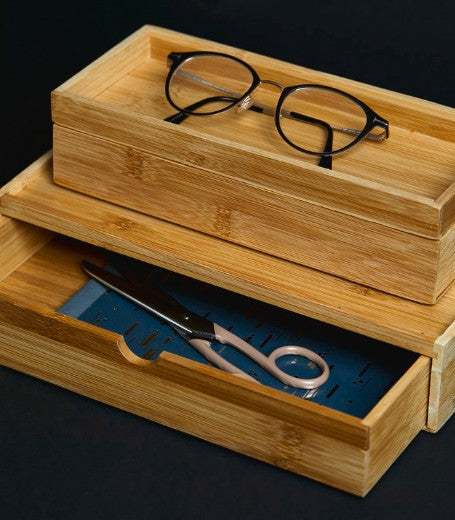 WENKO Aufbewahrungsbox Terra – 28×14×14 cm, Holz, freistehend, Braun