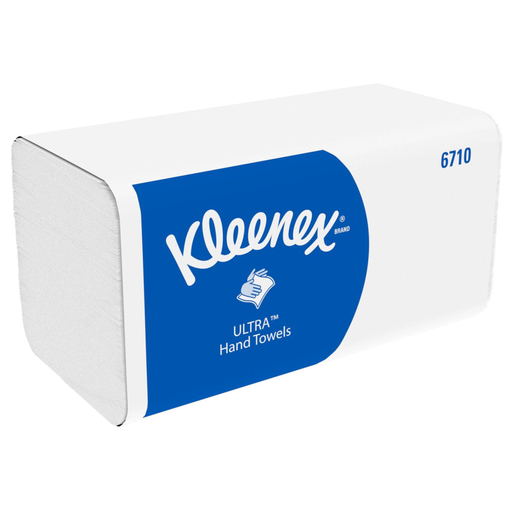 Kleenex Falthandtücher W-Falz – 3-lagig, hochweiss – 215 × 318 mm – für diverse Spender