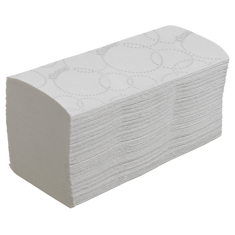 Kleenex Falthandtücher W-Falz – 3-lagig, hochweiss – 215 × 318 mm – für diverse Spender