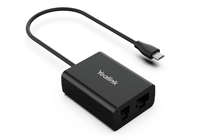 Yealink EHS60 – Schnittstellenadapter – Mikro-USB – für Yealink WH62/WH63, Cisco, Poly – schwarz
