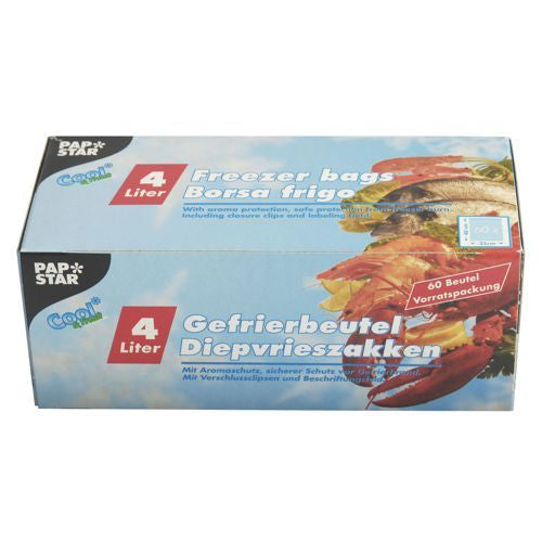 Papstar Druckverschlussbeutel mit Beschriftungsfeld Papstar, 35 µm, 250 × 400 mm, transparent – 60 Stk.