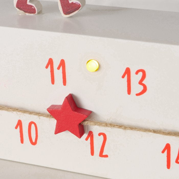 Boltze Adventskalender – Weihnachten – 12-teilig – 46,5 × 4,5 × 19,5 cm