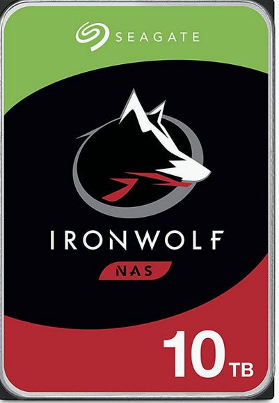 Seagate IronWolf ST10000VN000 10 TB – 3,5" SATA 6 Gbit/s, 7200 U/min, 256 MB Cache, Desktop/PC