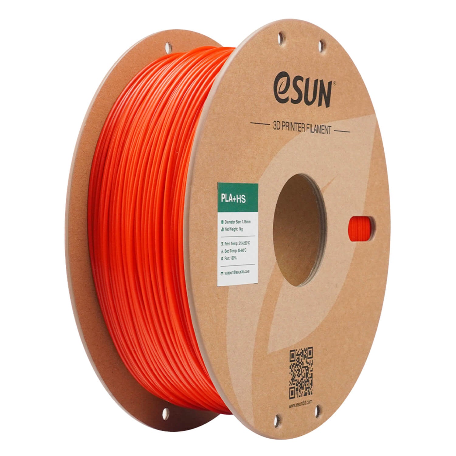 eSUN 3D-Drucker-Filament PLA+ HS 1,75 mm Rot, 1 kg