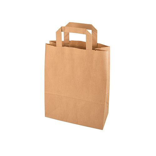 Papstar Papierbeutel – braun, 22 × 28 × 10 cm, 50 Stück