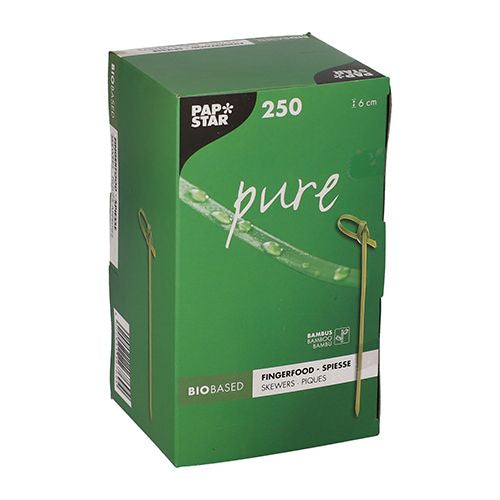 Papstar Fingerfood-Spiesse Bambus, 6 cm – 250 Stk.