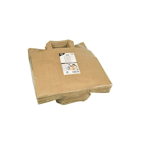 Papstar Papierbeutel – braun, Kraftpapier, 26 × 25 × 17 cm, für Backwaren, Obst & Gemüse, Food-to-go, 50 Stück