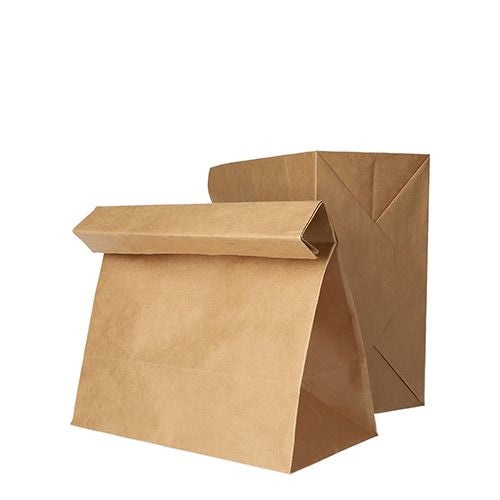 Papstar Papiertüten mit Blockboden – 190 × 295 × 120 mm, bis 4,5 kg, 70 g/m², braun – 250 Stk.