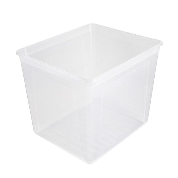 keeeper Aufbewahrungsbox 30 l (mit Deckel) – Polypropylen – transparent – 390 × 320 × 335 mm