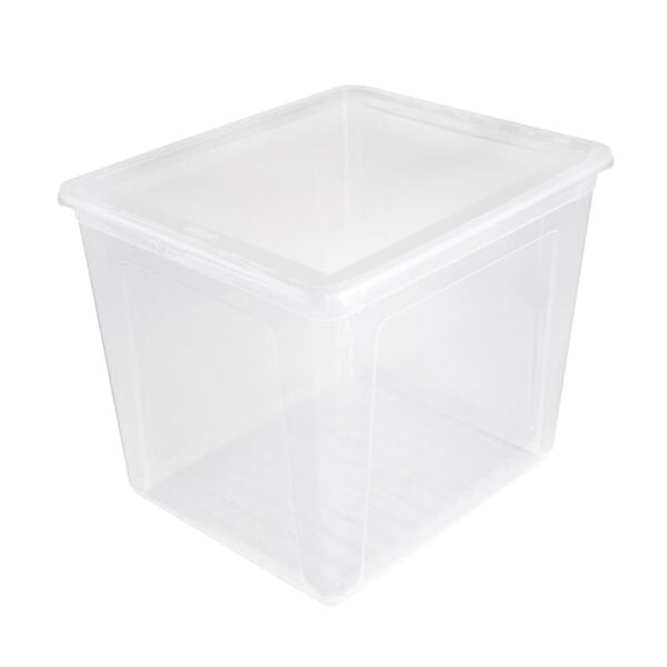 keeeper Aufbewahrungsbox 30 l (mit Deckel) – Polypropylen – transparent – 390 × 320 × 335 mm