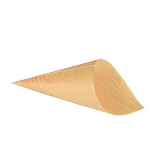 Papstar Spitztüte, Holz, 18,0 cm, Ø 9,5 cm – 50 Stk.