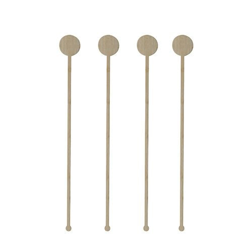 Papstar Rührstäbchen aus Bambus, 18 cm – kompostierbar – 100 Stück
