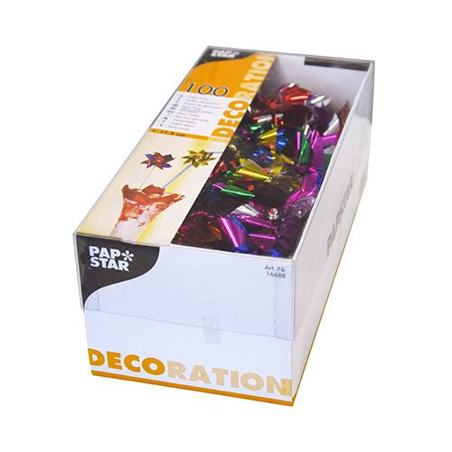 Papstar Party-Piekser Windmühle – mehrfarbig – 17,5 cm – Holz – 100 Stk