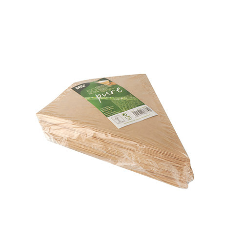 Papstar Take-away-Box PURE, Papier/Karton – 165 × 65 × 195 mm, braun/weiss – FSC – 50 Stk.